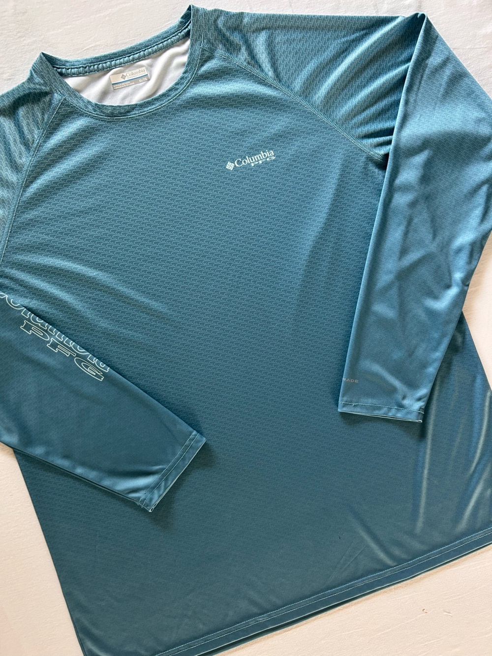 Columbia PFG Omni-Shade Long Sleeve Fishing Shirt XL Blue